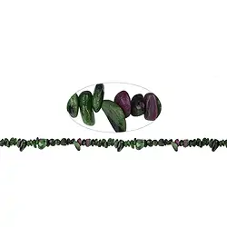 141630619320 Strang Splitter, Zoisit mit Rubin, 01-03 x 03-08mm (88cm) | Marco Schreier