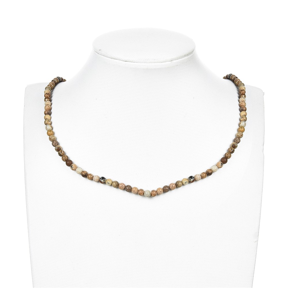 Cuentas preciosas, Jaspe (jaspe paisaje), 04mm (39cm) | Marco Schreier