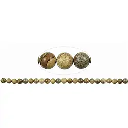 141640100720 Strang Kugeln, Jaspis (Landschaftsjaspis), 08mm | Marco Schreier