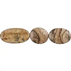 Strang Scheiben, Jaspis (Landschaftsjaspis), 15-25 x 13mm | Marco Schreier