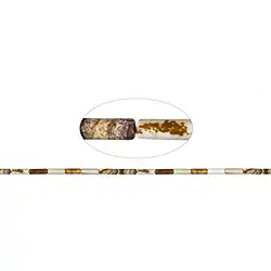 141640400220 Strand cylinder, Jasper (Landscape), 13 x 04mm | gems, healing stones & jewelry
