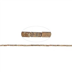 141640402020 Rang de colliers, jaspe (jaspe paysage), 06 x 03mm | Marco Schreier