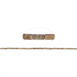 141640402020 Filamento cilindrico, diaspro (diaspro paesaggistico), 06 x 03 mm | Marco Schreier