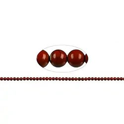 141650100220 Strang Kugeln, Jaspis (rot), 03mm | Großhändler Edelsteine, Heilsteine & Schmuck