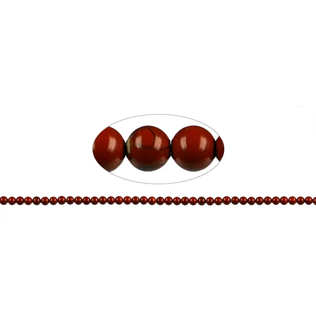 String Beads, Jasper (red), 03mm | wholesaler gems, healing stones & jewelry