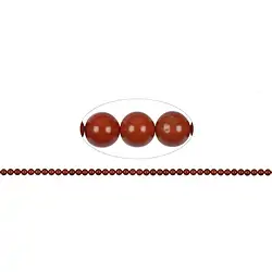 141650100320 Rang de colliers boules, Jaspe (rouge), 04mm | Marco Schreier