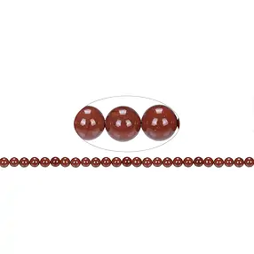 Strang Kugeln, Jaspis (rot), 08mm | Großhändler Edelsteine, Heilsteine & Schmuck