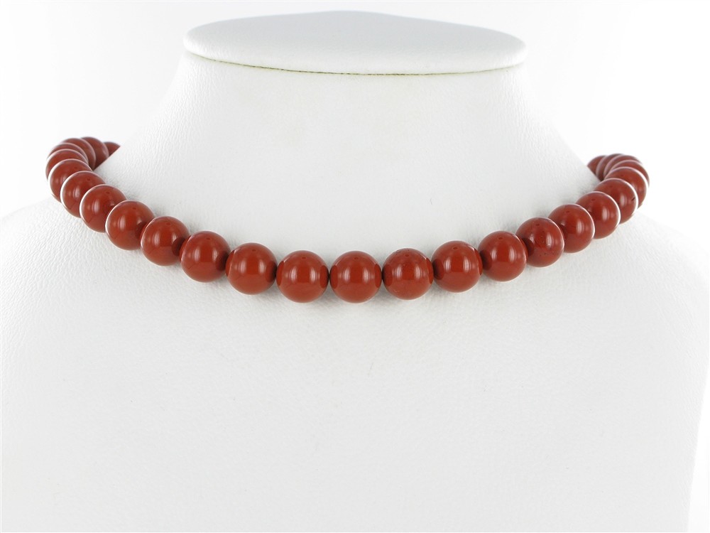 Strang Kugeln, Jaspis (rot), 10mm | Großhändler Edelsteine, Heilsteine & Schmuck