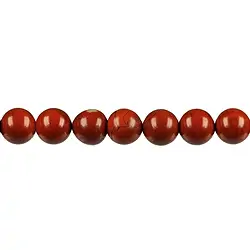 141650100920 Strang Kugeln, Jaspis (rot), 10mm | Großhändler Edelsteine, Heilsteine & Schmuck