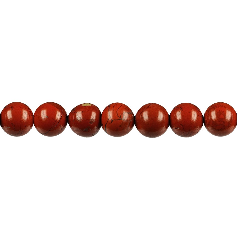 Strang Kugeln, Jaspis (rot), 10mm | Großhändler Edelsteine, Heilsteine & Schmuck