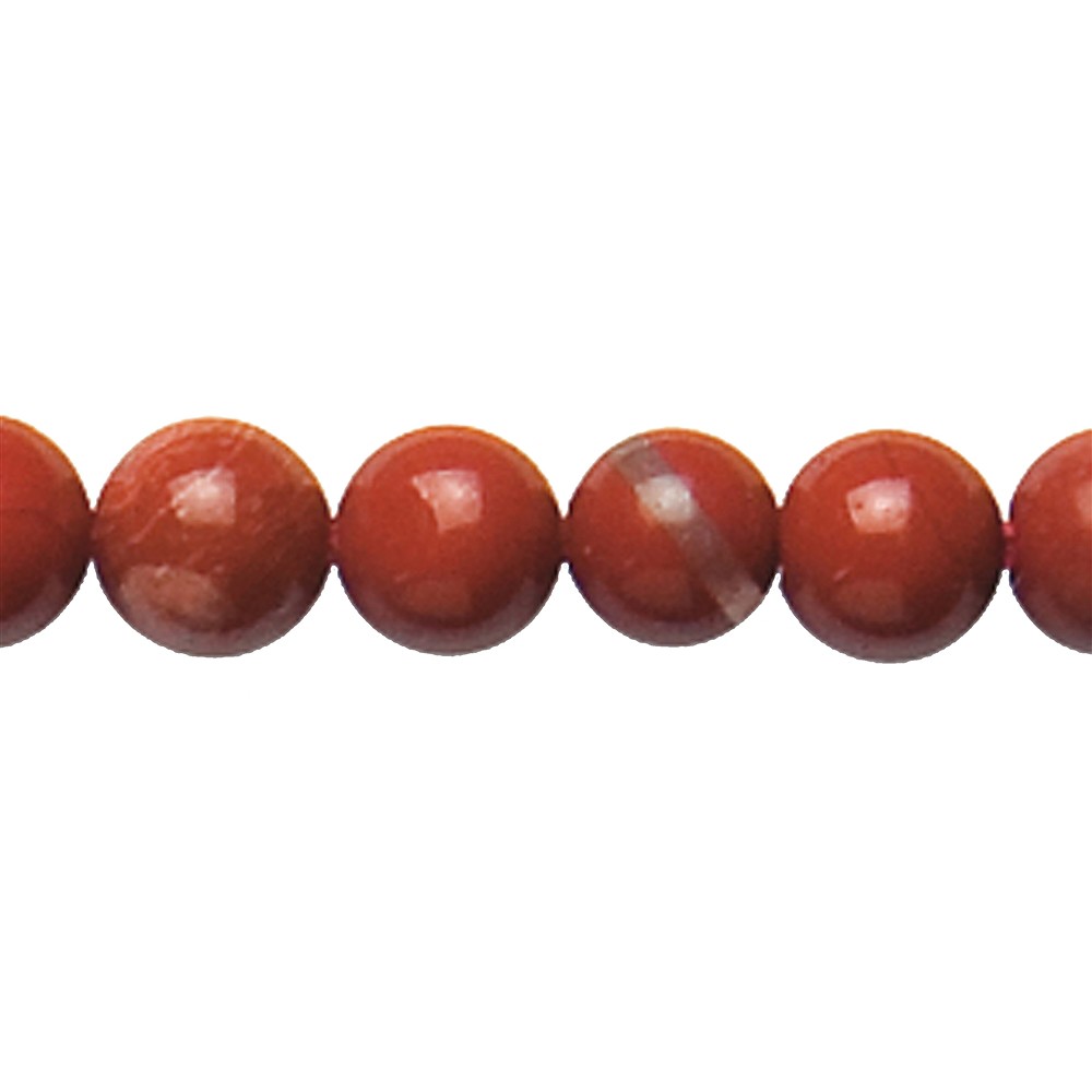 Rang de collier boules, Jaspe (rouge), 16mm | Marco Schreier