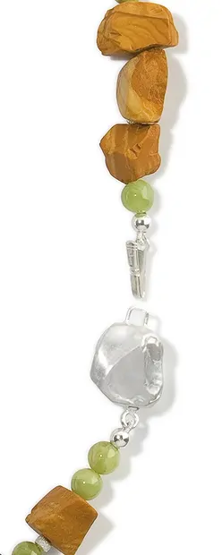 Rang de colliers Nugget, Jaspe (rouge), brut poli, 12 - 17mm | Marco Schreier