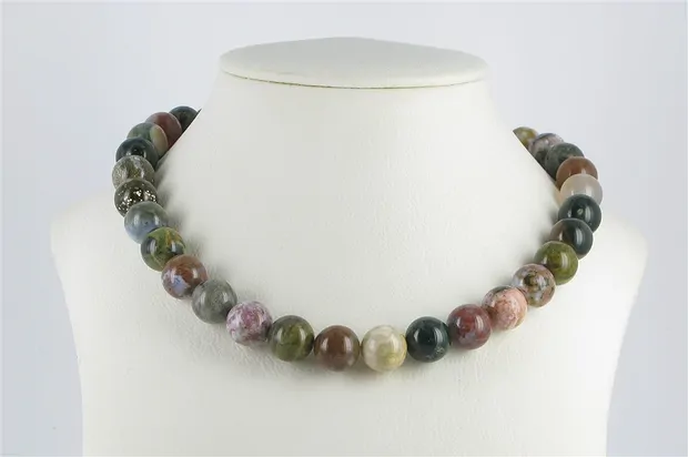 Strang Kugeln, Ozeanjaspis, 12mm | Großhändler Edelsteine, Heilsteine & Schmuck