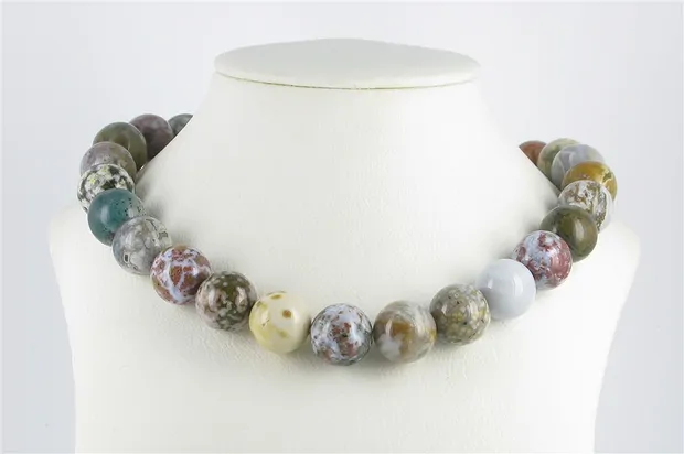 String Beads, Ocean Jasper, 16mm | wholesaler gems, healing stones & jewelry