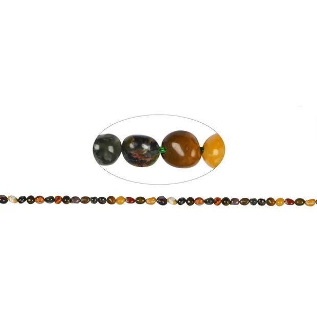 Strang Nuggets, Ozean-Jaspis, 03 - 05mm | GH Edelsteine, Heilsteine & Schmuck
