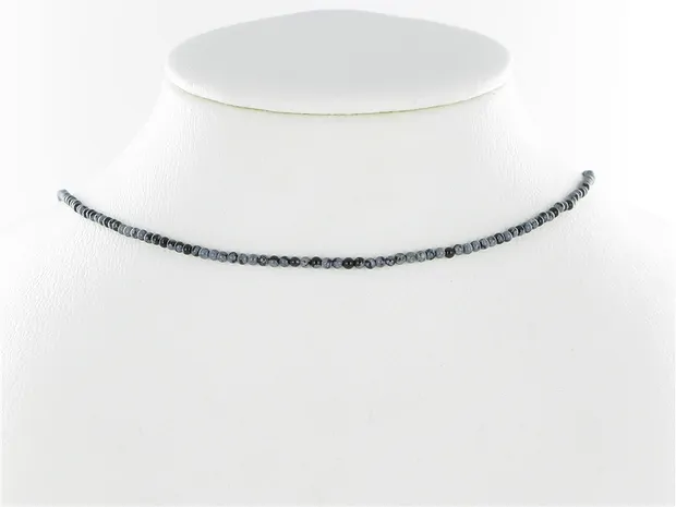 Strang Kugeln, Obsidian (Schneeflockenobsidian), 02mm | Marco Schreier