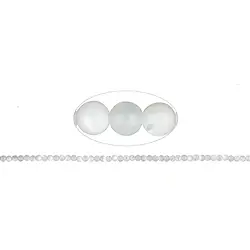 141750100120 String Beads, Mother of Pearl (light), 02mm | wholesaler gems & healing stones