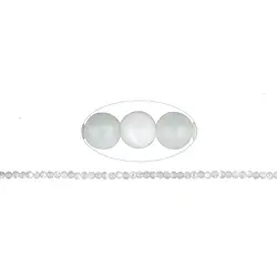 141750100320 Strang Kugeln, Perlmutt (hell), 04mm | Schreier Edelsteine, Heilsteine & Schmuck