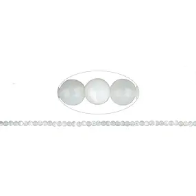 Rang de colliers boules, nacre (claire), 04mm | Marco Schreier