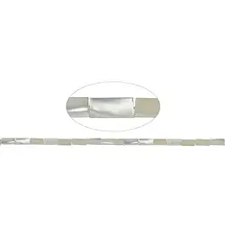 141750207320 Rang de colliers, nacre (claire), 12 x 05 x 05mm | Marco Schreier