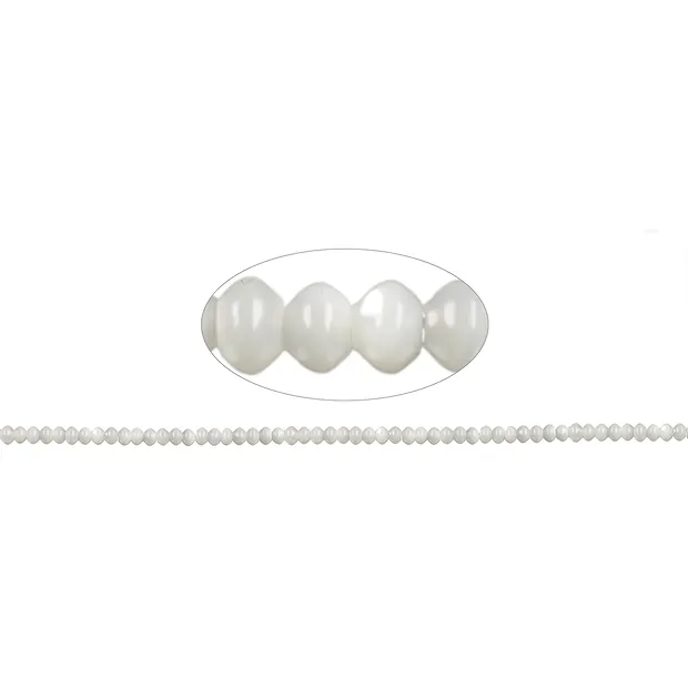 Button strand, Mother of Pearl (light), 03 x 04mm | Marco Schreier