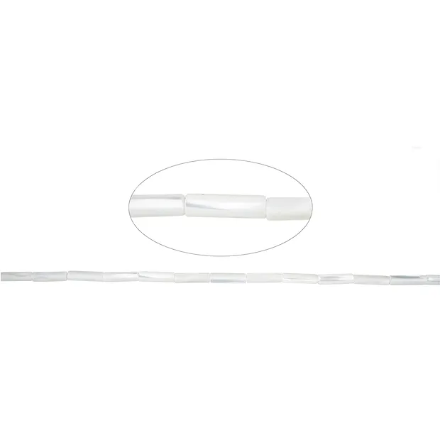 Collar cilíndrico, Madre Perla (Nácar), 13 x 04mm | Marco Schreier