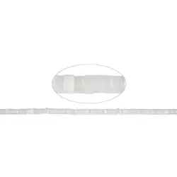 141750411320 Rang de colliers cylindre/heishi, nacre (blanche), 2 x 5mm | Marco Schreier