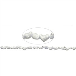 141750630320 Tiras de pepitas, Madre Perla (Nácar), 08-15 x 06-09mm (38cm) | Marco Schreier