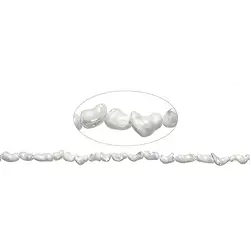 141750630320 Strang Nuggets, Perlmutt (hell), 08-15 x 06-09mm (38cm) | Marco Schreier