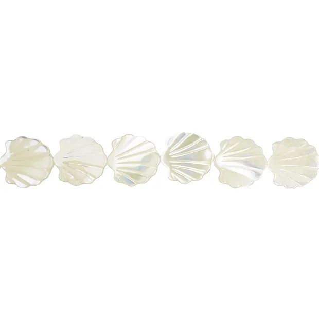 Rangs de colliers, nacre (claire), 13 x 13mm | Marco Schreier