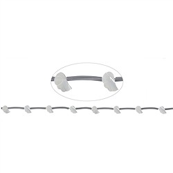 141751105020 Wing strand, Mother of Pearl (light), 06 x 10mm | gems, healing stones &amp; jewelry