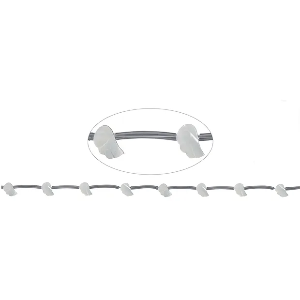 Filo di ali, Madreperla (chiara), 06 x 10 mm | grossista gemme e pietre curative