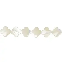 141751105920 Cloverleaf strand, Mother of Pearl (light), 10mm | Marco Schreier