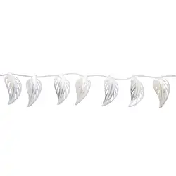 141751106220 Hilo de hojas, Madre Perla (Nácar), 20 x 40mm | Marco Schreier