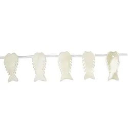 141751200720 Rang de colliers Poissons, nacre (claire), 09 x 20mm | Marco Schreier