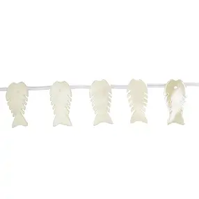 Rang de colliers Poissons, nacre (claire), 09 x 20mm | Marco Schreier
