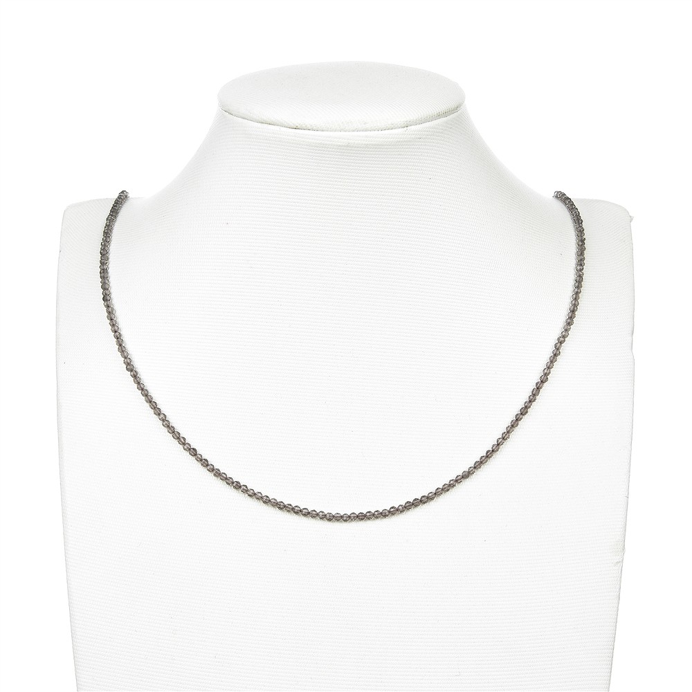 Strang Kugeln, Obsidian (Rauchobsidian), facettiert, 02,5mm (39cm) | Marco Schreier