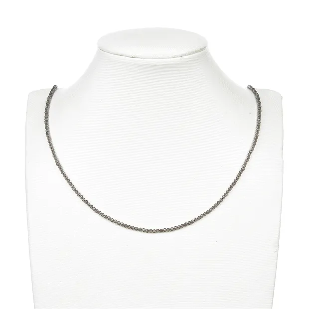 Filo di perline, ossidiana (ossidiana fumé), sfaccettate, 02,5 mm (39 cm) | Marco Schreier