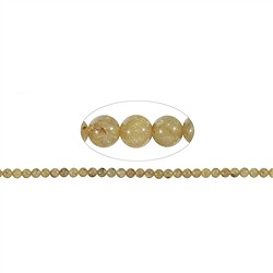 141770106520 Rang de collier boules, Quartz-Rutile, 06-07mm | Marco Schreier