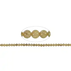 141770106520 Strang Kugeln, Rutilquarz, 06-07mm | Großhandel Edelsteine, Heilsteine & Schmuck