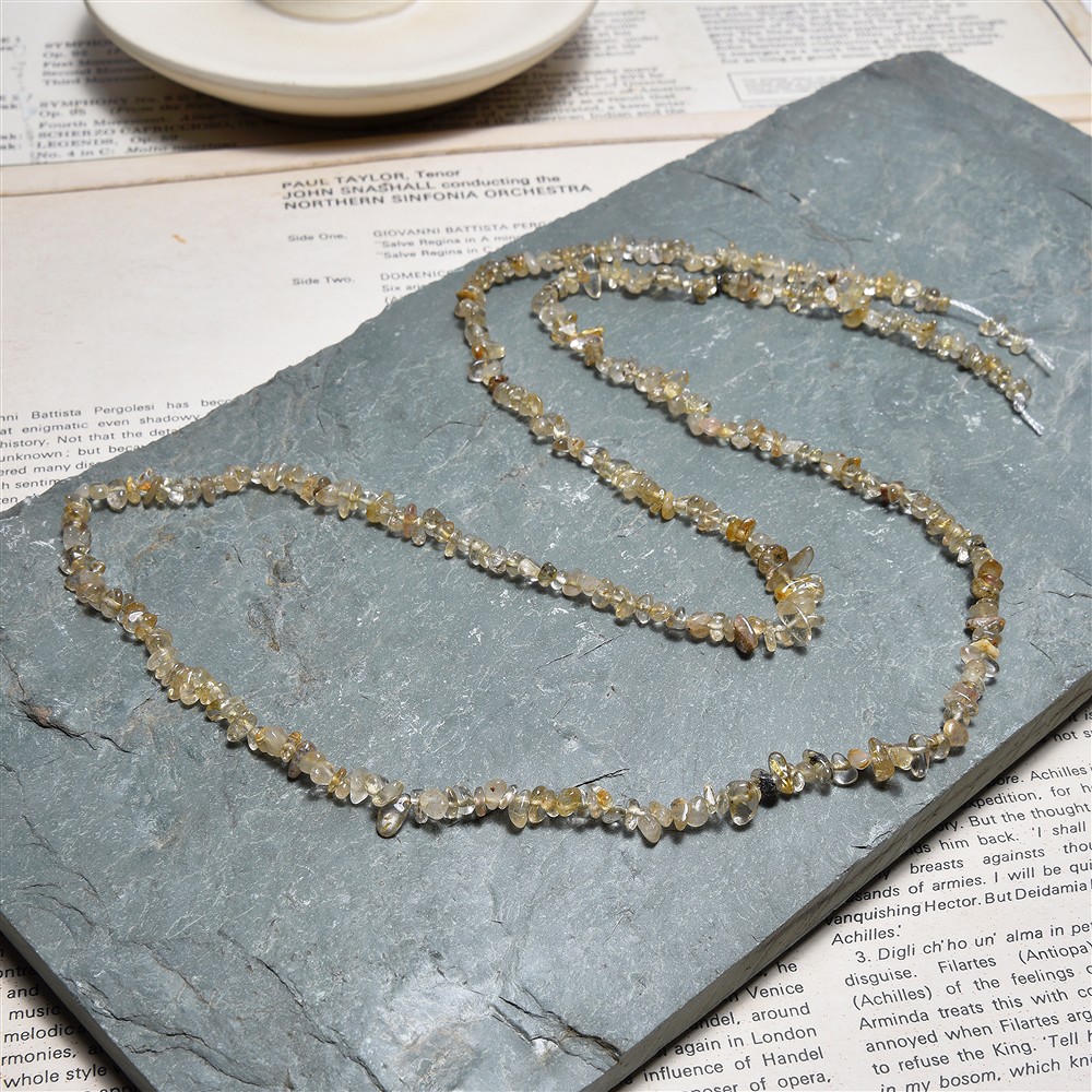 Strang Splitter, Rutilquarz, 03 - 05mm | Edelsteine, Heilsteine & Schmuck-Handel