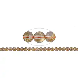 141771466720 String Beads, Rutilated Quartz , 07 - 08mm | wholesaler gems & healing stones