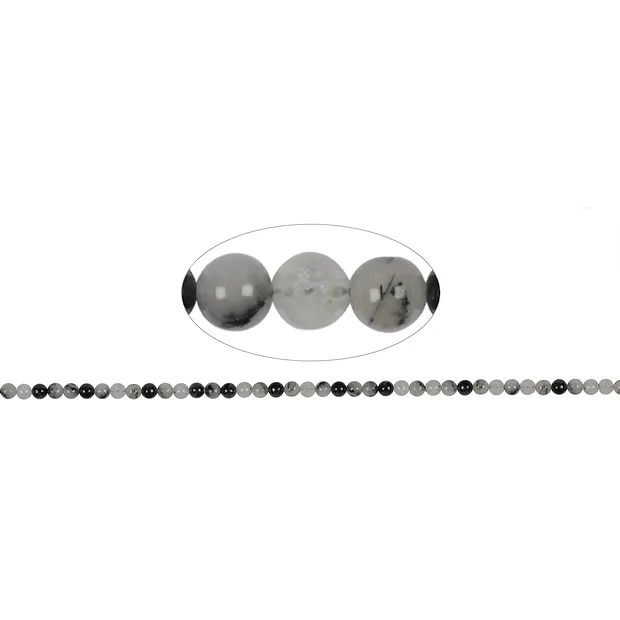 Strang Kugeln, Turmalinquarz, 03mm | Großhandel Edelsteine, Heilsteine & Schmuck