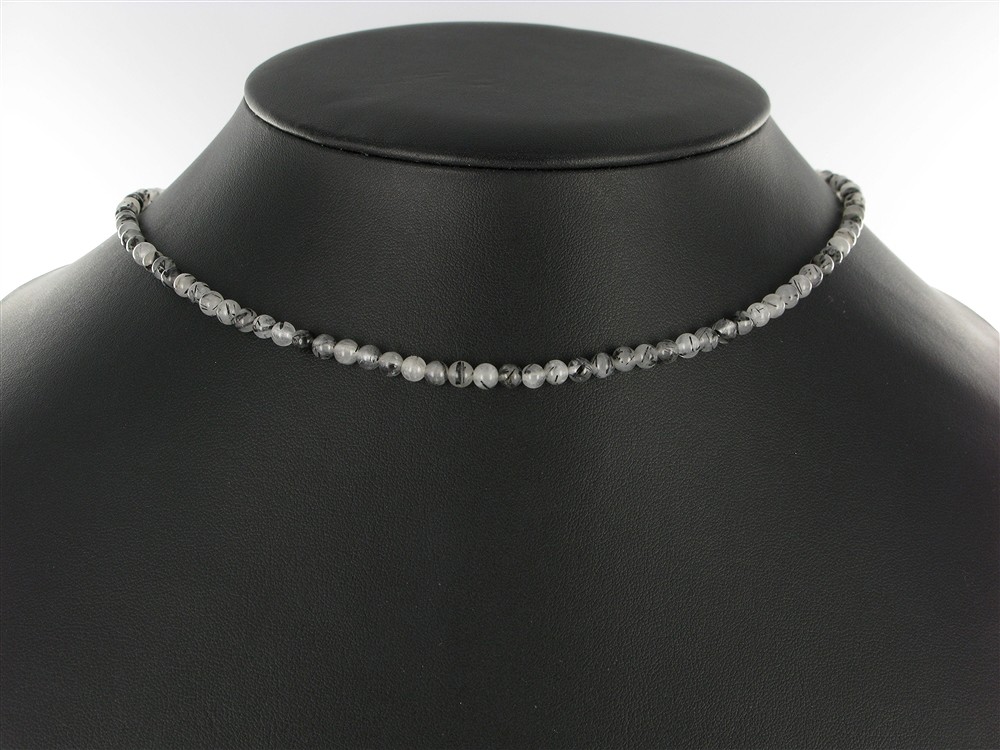 Strang Kugeln, Turmalinquarz, 04mm | Großhandel Edelsteine, Heilsteine & Schmuck