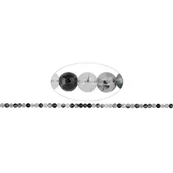 141780100320 Rang de colliers boules, Quartz-Tourmaline, 04mm | Marco Schreier
