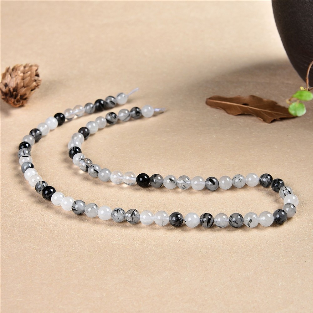 String Beads, Tourmaline Quartz, 06mm | wholesale gems, healing stones & jewelry
