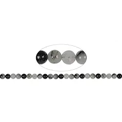 141780100720 String Beads, Tourmaline Quartz, 08mm | wholesale gems, healing stones & jewelry