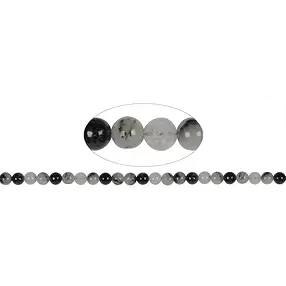 String Beads, Tourmaline Quartz, 08mm | wholesale gems, healing stones & jewelry