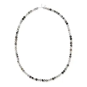 Rangs de colliers, Quartz-Tourmaline, 04 x 02mm (39cm) | Marco Schreier