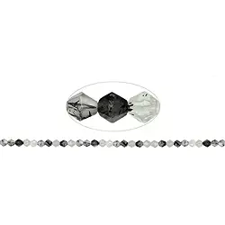 141780510620 Hilo, Cuarzo turmalina, 06 x 06mm (39cm) | Marco Schreier
